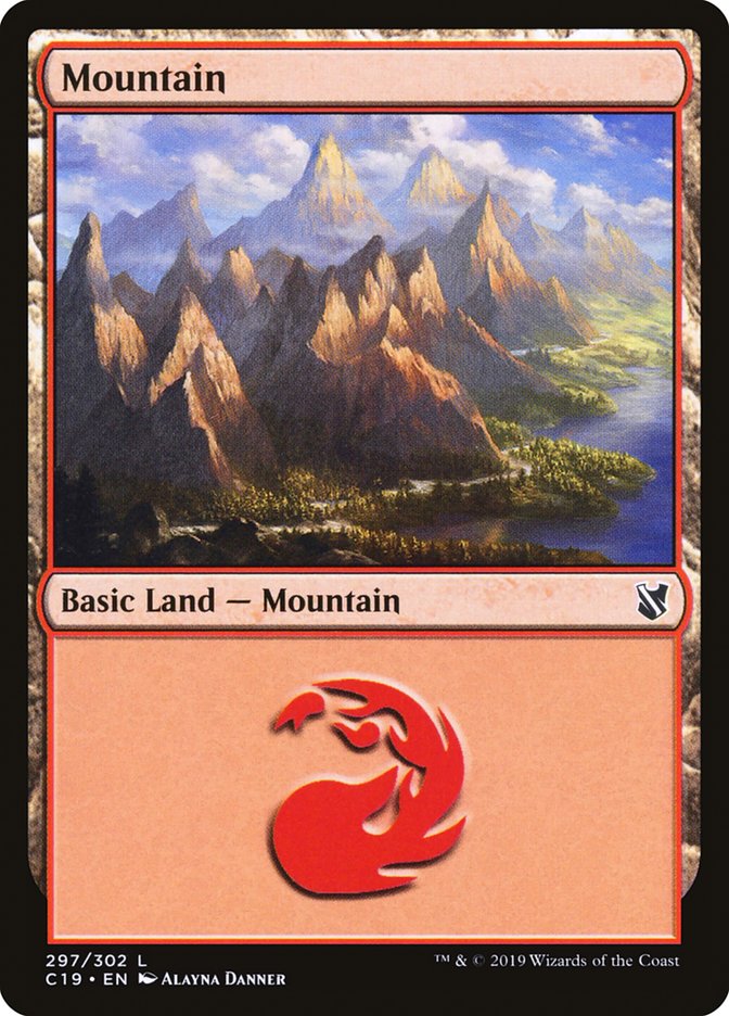 Mountain (297) [Commander 2019] | PLUS EV GAMES 