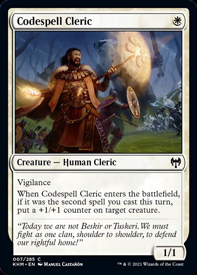 Codespell Cleric [Kaldheim] | PLUS EV GAMES 