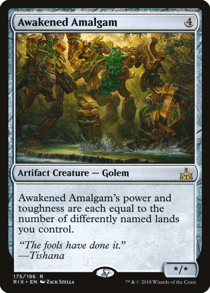 Awakened Amalgam [Rivals of Ixalan] | PLUS EV GAMES 