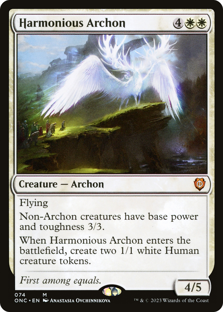 Harmonious Archon [Phyrexia: All Will Be One Commander] | PLUS EV GAMES 