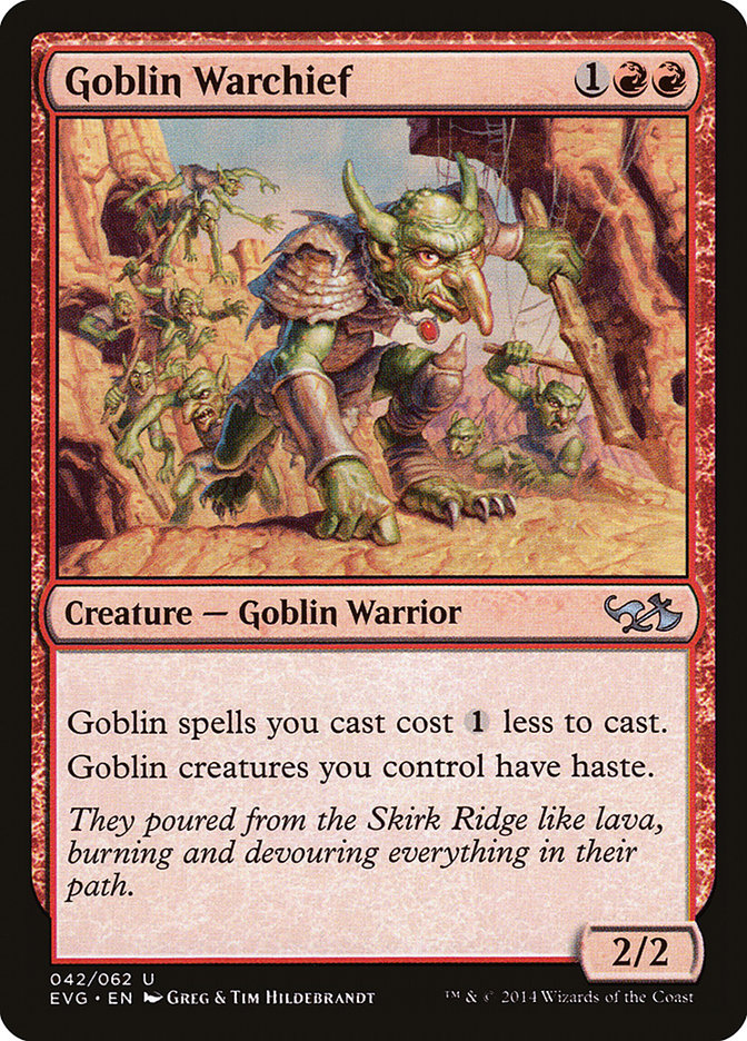 Goblin Warchief (Elves vs. Goblins) [Duel Decks Anthology] | PLUS EV GAMES 