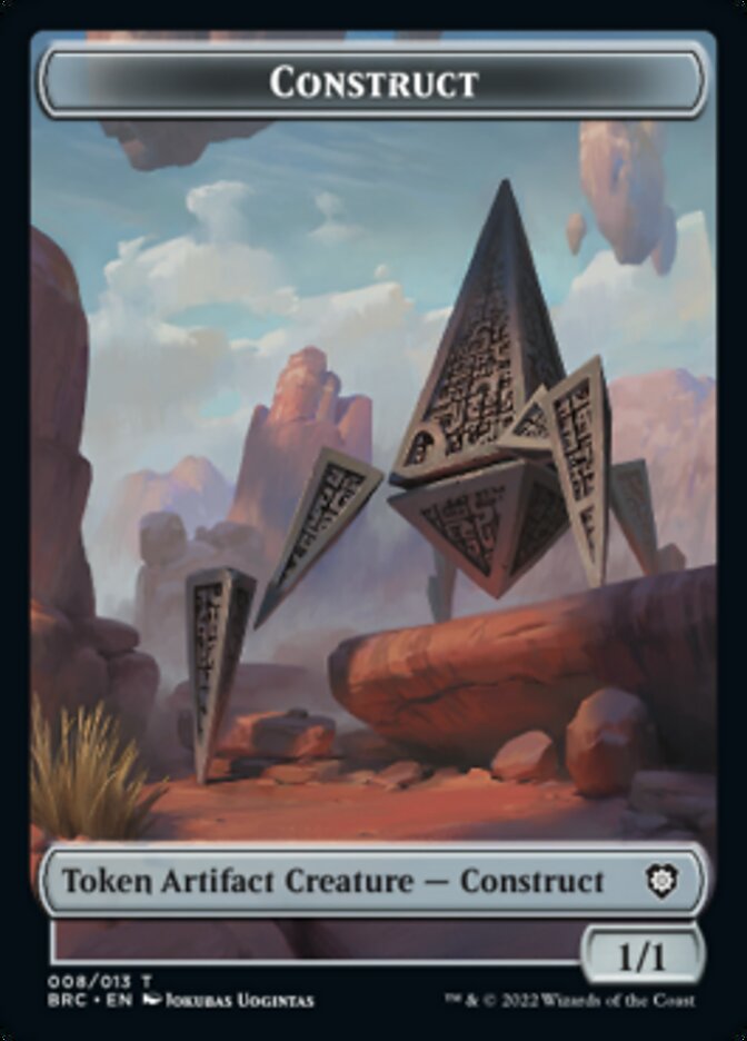 Construct (008) // Phyrexian Myr Double-Sided Token [The Brothers' War Commander Tokens] | PLUS EV GAMES 