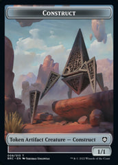 Construct (008) // Phyrexian Myr Double-Sided Token [The Brothers' War Commander Tokens] | PLUS EV GAMES 