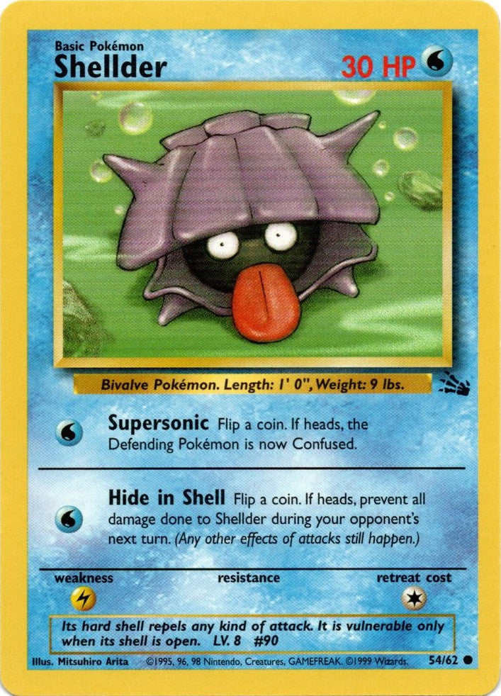 Shellder (54/62) [Fossil Unlimited] | PLUS EV GAMES 