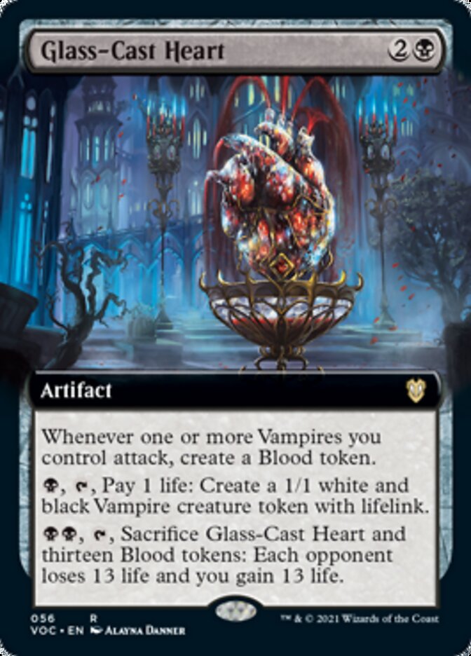 Glass-Cast Heart (Extended) [Innistrad: Crimson Vow Commander] | PLUS EV GAMES 