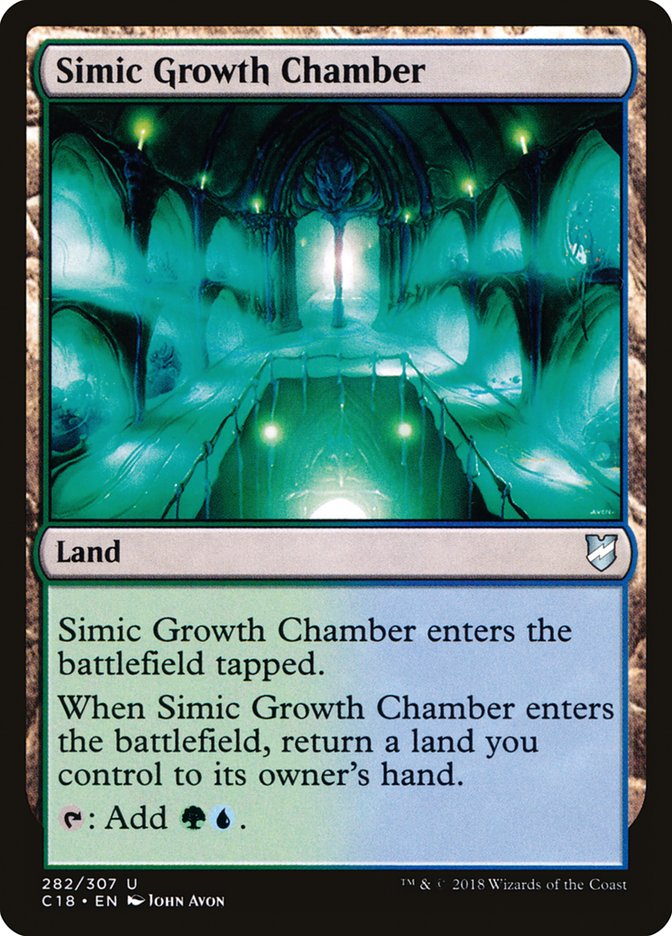 Simic Growth Chamber [Commander 2018] | PLUS EV GAMES 