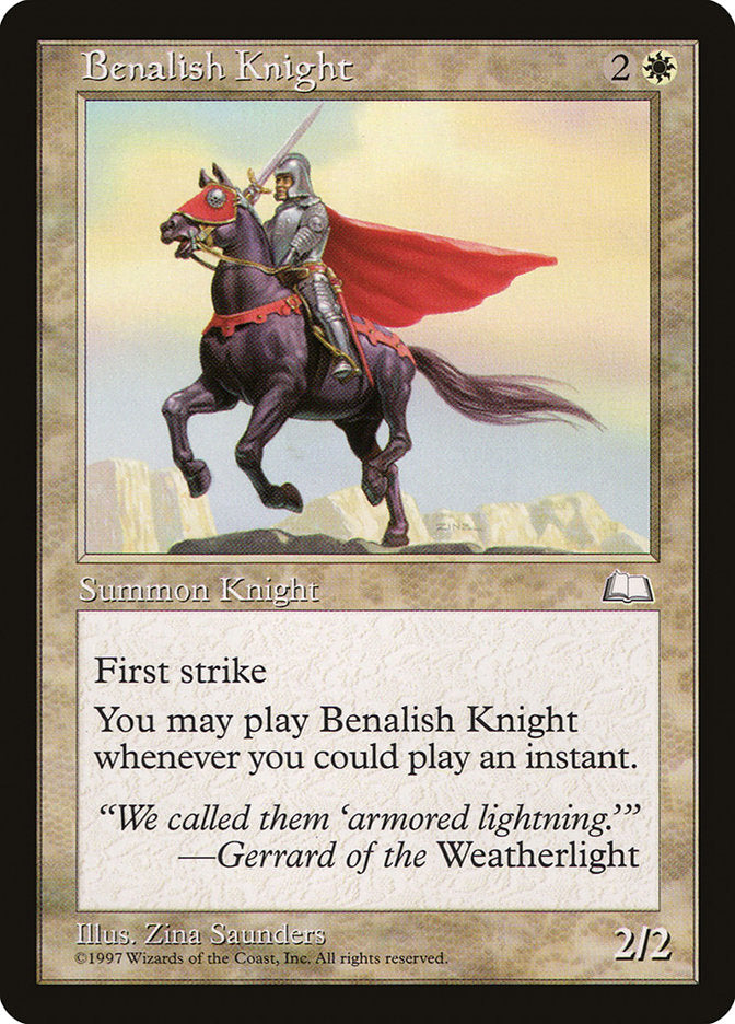 Benalish Knight [Weatherlight] | PLUS EV GAMES 