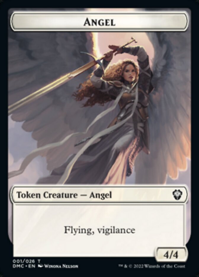 Bird (002) // Angel Double-sided Token [Dominaria United Tokens] | PLUS EV GAMES 