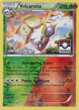 Volcarona (15/114) (League Promo 2nd Place) [XY: Steam Siege] | PLUS EV GAMES 