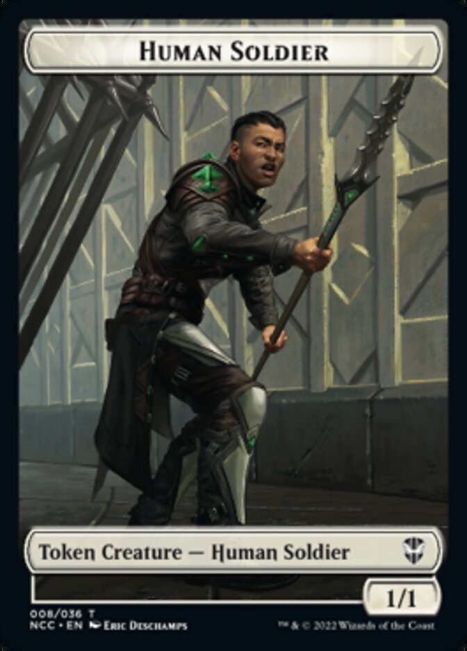 Eldrazi // Human Soldier Double-sided Token [Streets of New Capenna Commander Tokens] | PLUS EV GAMES 