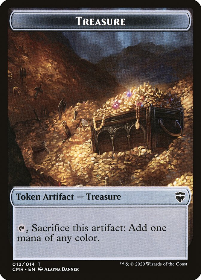 Copy (013) // Treasure Token [Commander Legends Tokens] | PLUS EV GAMES 