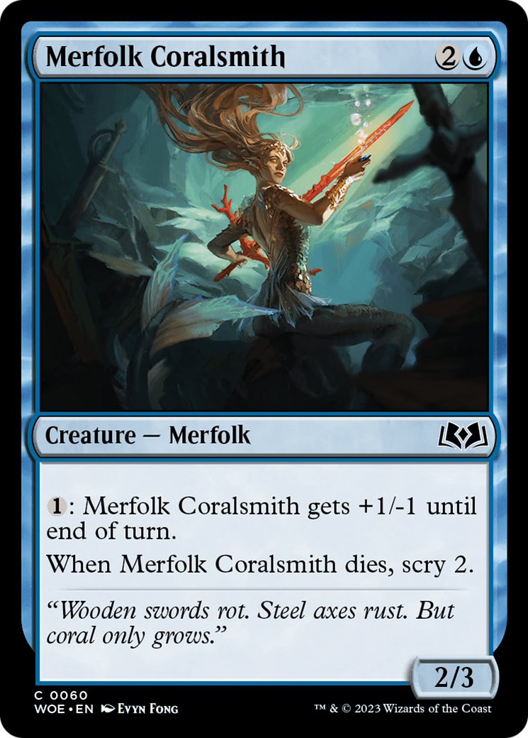 Merfolk Coralsmith [Wilds of Eldraine] | PLUS EV GAMES 