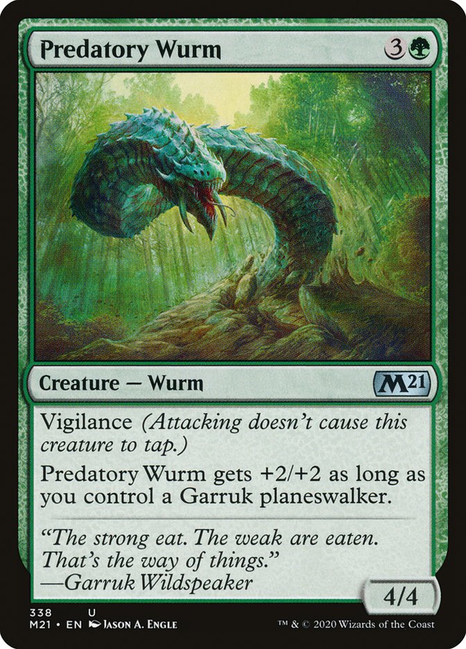 Predatory Wurm [Core Set 2021] | PLUS EV GAMES 