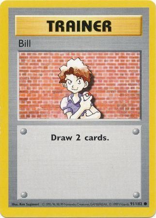 Bill (91/102) [Base Set (Shadowless)] | PLUS EV GAMES 
