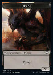 Demon // Copy Double-sided Token [Streets of New Capenna Commander Tokens] | PLUS EV GAMES 