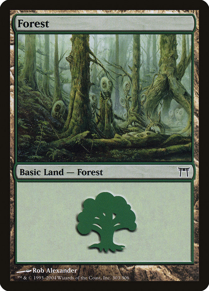 Forest (303) [Champions of Kamigawa] | PLUS EV GAMES 