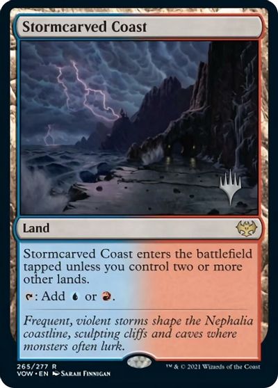 Stormcarved Coast (Promo Pack) [Innistrad: Crimson Vow Promos] | PLUS EV GAMES 