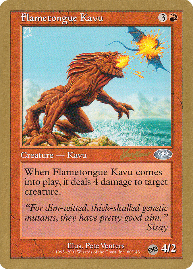 Flametongue Kavu (Sim Han How) (SB) [World Championship Decks 2002] | PLUS EV GAMES 