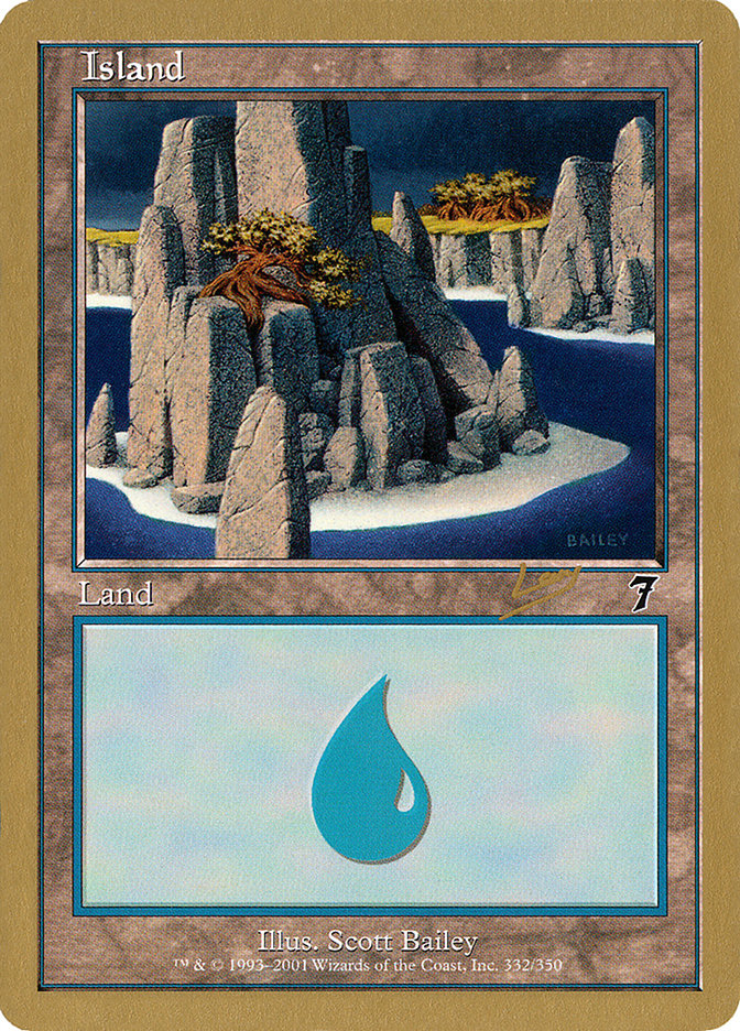 Island (rl332) (Raphael Levy) [World Championship Decks 2002] | PLUS EV GAMES 