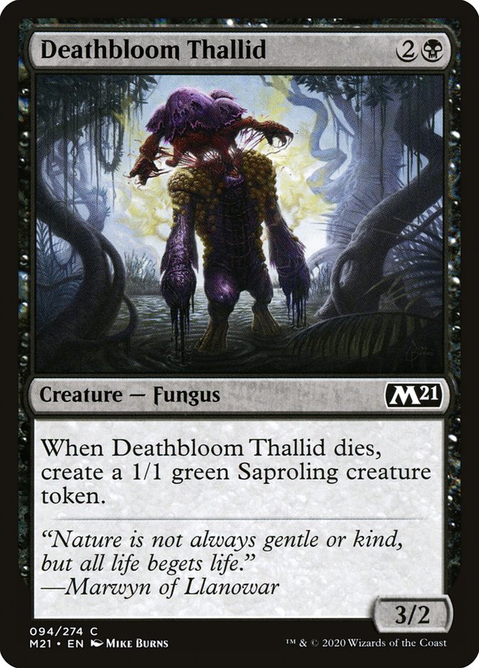 Deathbloom Thallid [Core Set 2021] | PLUS EV GAMES 