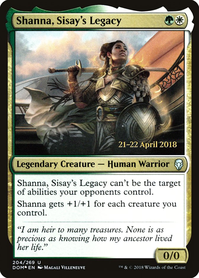 Shanna, Sisay's Legacy  [Dominaria Prerelease Promos] | PLUS EV GAMES 