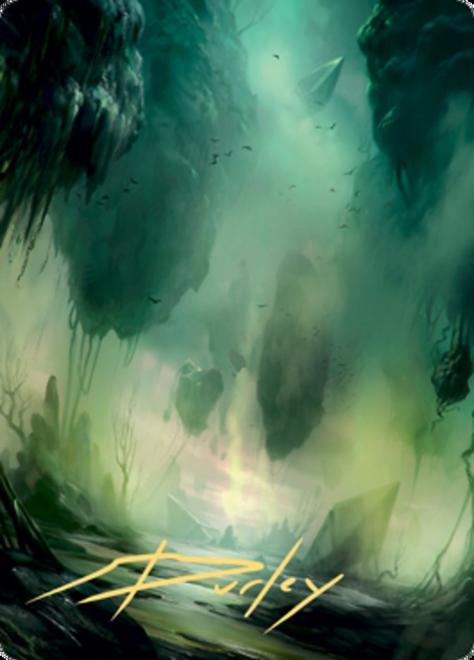 Swamp 1 Art Card (Gold-Stamped Signature) [Zendikar Rising Art Series] | PLUS EV GAMES 