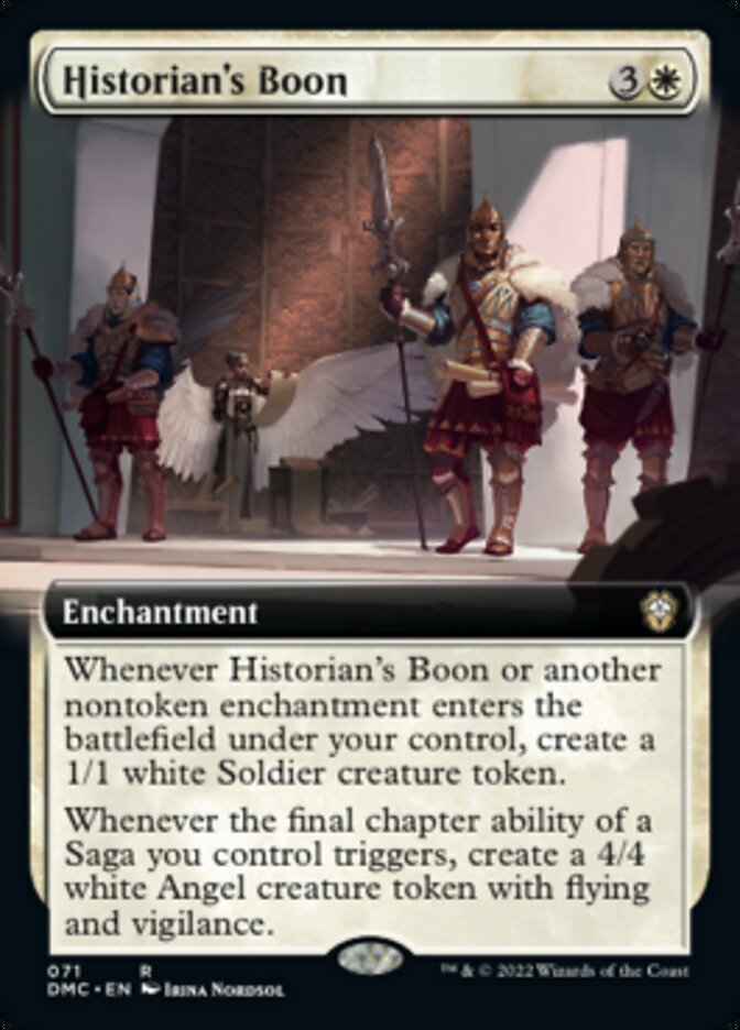 Historian's Boon (Extended Art) [Dominaria United Commander] | PLUS EV GAMES 