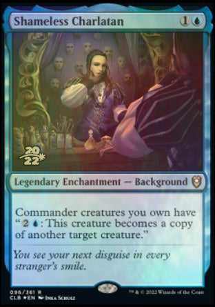 Shameless Charlatan [Commander Legends: Battle for Baldur's Gate Prerelease Promos] | PLUS EV GAMES 