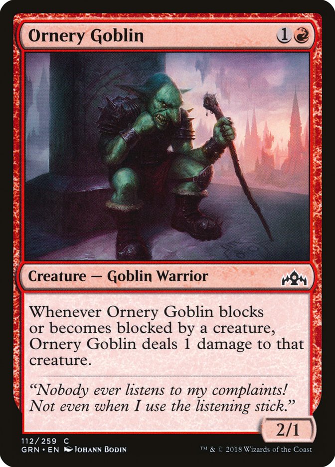 Ornery Goblin [Guilds of Ravnica] | PLUS EV GAMES 