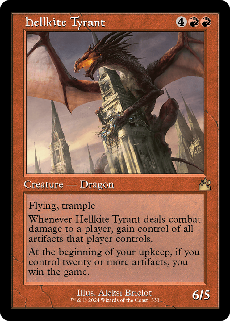 Hellkite Tyrant (Retro Frame) [Ravnica Remastered] | PLUS EV GAMES 