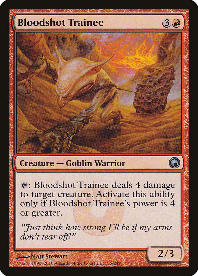 Bloodshot Trainee [Scars of Mirrodin] | PLUS EV GAMES 