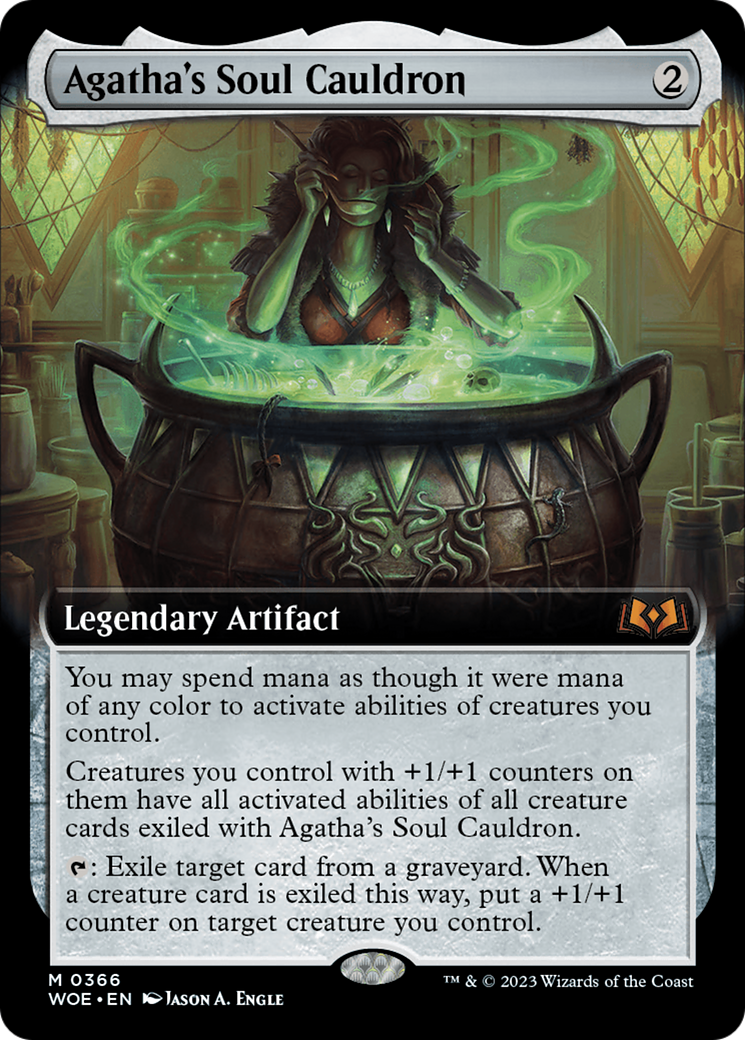 Agatha's Soul Cauldron (Extended Art) [Wilds of Eldraine] | PLUS EV GAMES 