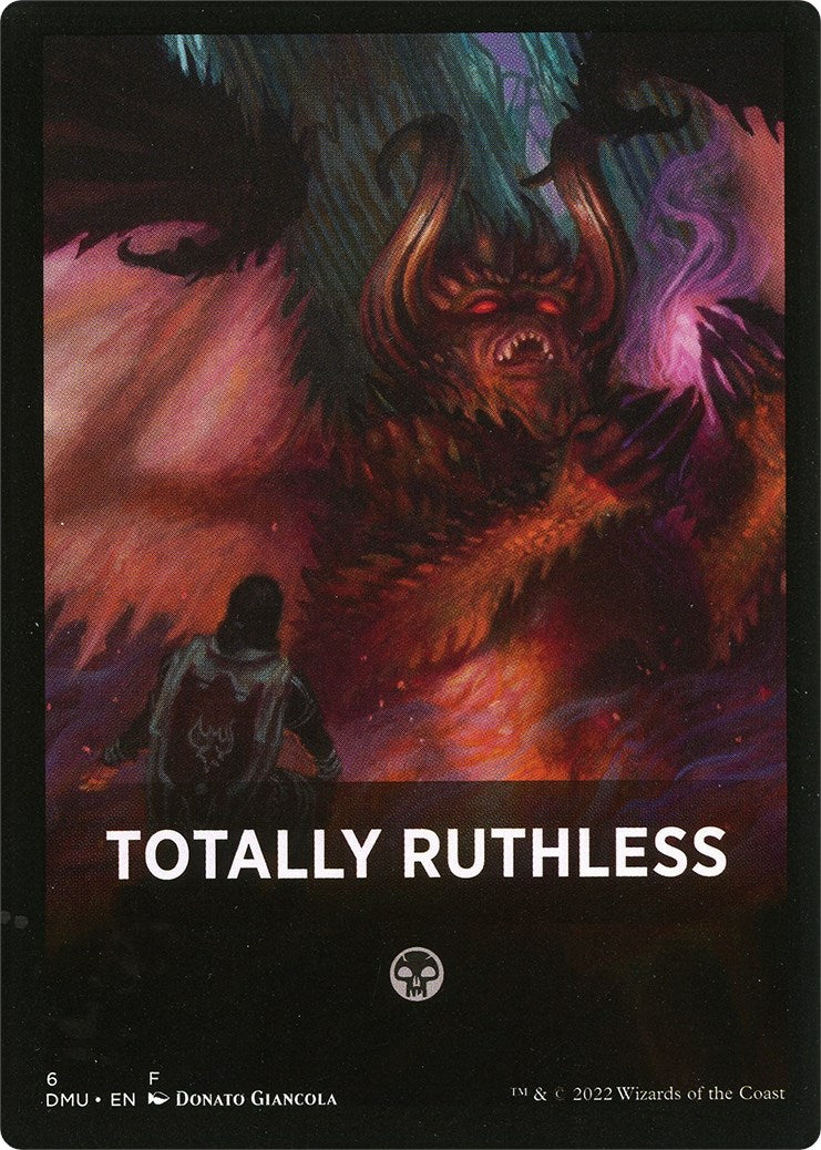 Totally Ruthless Theme Card [Dominaria United Tokens] | PLUS EV GAMES 