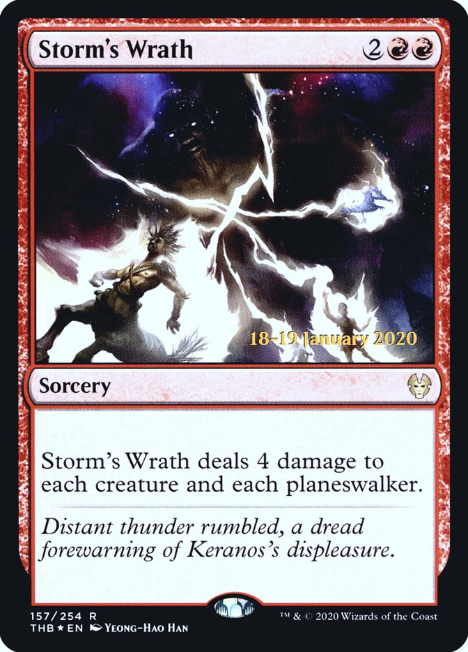 Storm's Wrath [Theros Beyond Death Prerelease Promos] | PLUS EV GAMES 