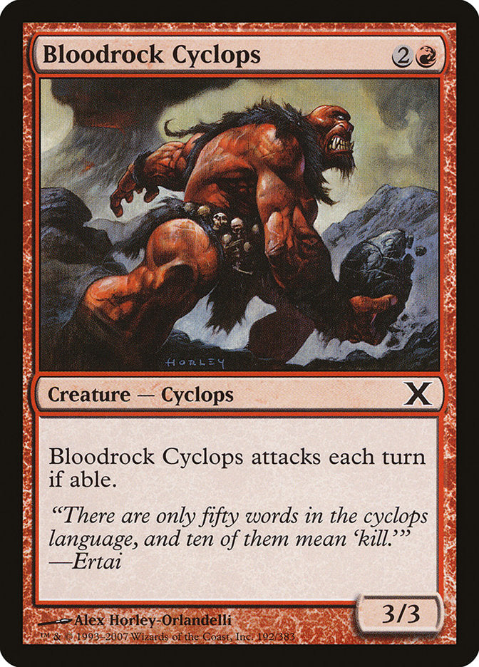 Bloodrock Cyclops [Tenth Edition] | PLUS EV GAMES 