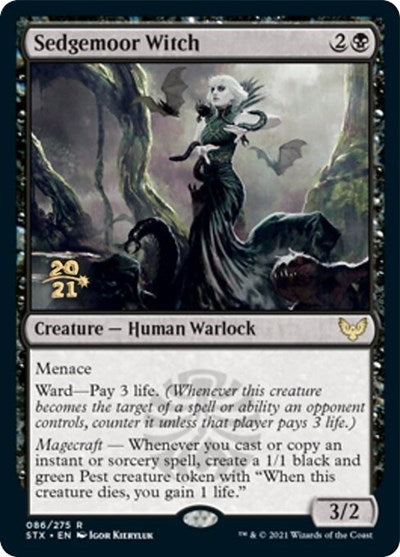 Sedgemoor Witch [Strixhaven: School of Mages Prerelease Promos] | PLUS EV GAMES 