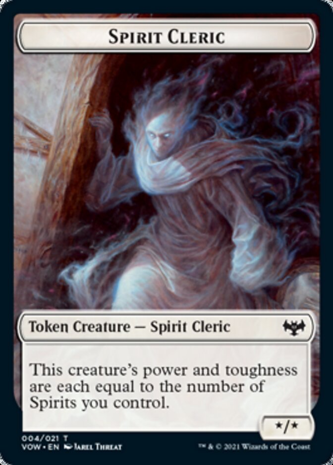 Spirit Cleric Token [Innistrad: Crimson Vow Tokens] | PLUS EV GAMES 