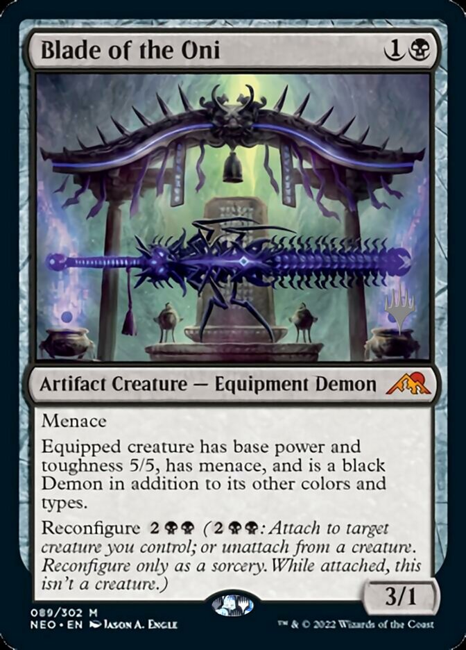 Blade of the Oni (Promo Pack) [Kamigawa: Neon Dynasty Promos] | PLUS EV GAMES 