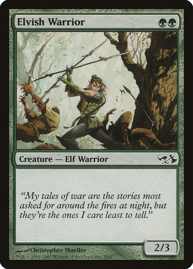 Elvish Warrior [Duel Decks: Elves vs. Goblins] | PLUS EV GAMES 