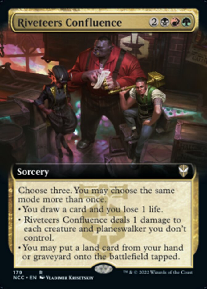 Riveteers Confluence (Extended Art) [Streets of New Capenna Commander] | PLUS EV GAMES 