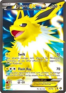 Jolteon EX (28a/124) (Alternate Art Promo) [XY: Generations]