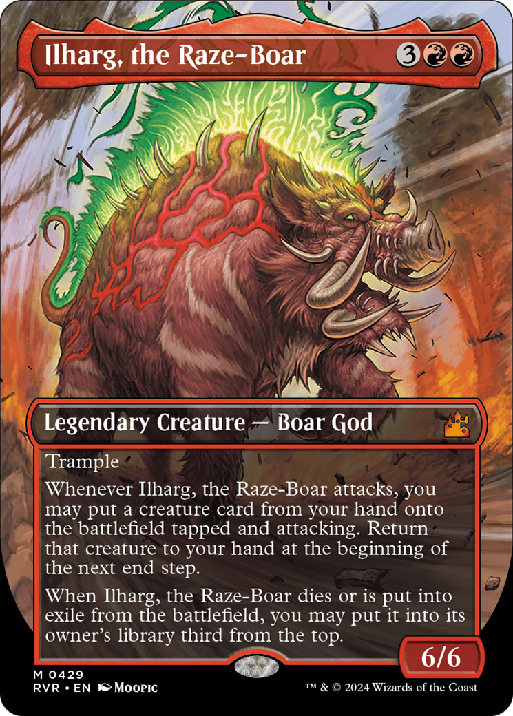 Ilharg, the Raze-Boar (Anime Borderless) [Ravnica Remastered] | PLUS EV GAMES 