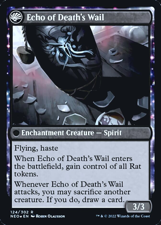 Tribute to Horobi // Echo of Death's Wail [Kamigawa: Neon Dynasty Prerelease Promos] | PLUS EV GAMES 