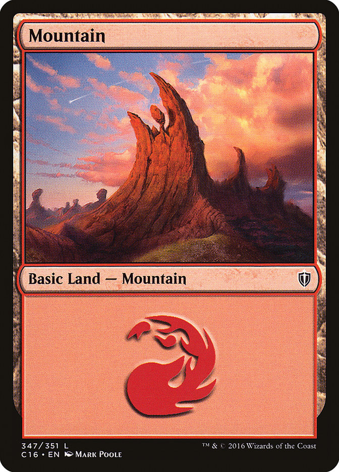 Mountain (347) [Commander 2016] | PLUS EV GAMES 