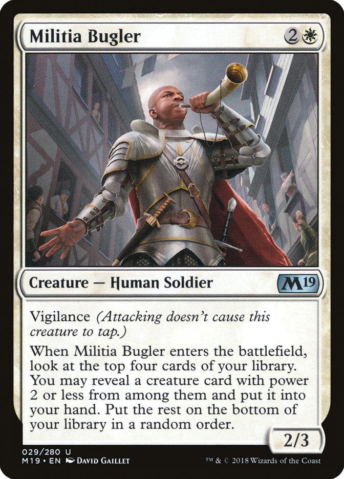 Militia Bugler [Core Set 2019] | PLUS EV GAMES 