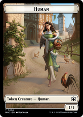 Zombie Knight // Human (6) Double-Sided Token [March of the Machine Commander Tokens] | PLUS EV GAMES 