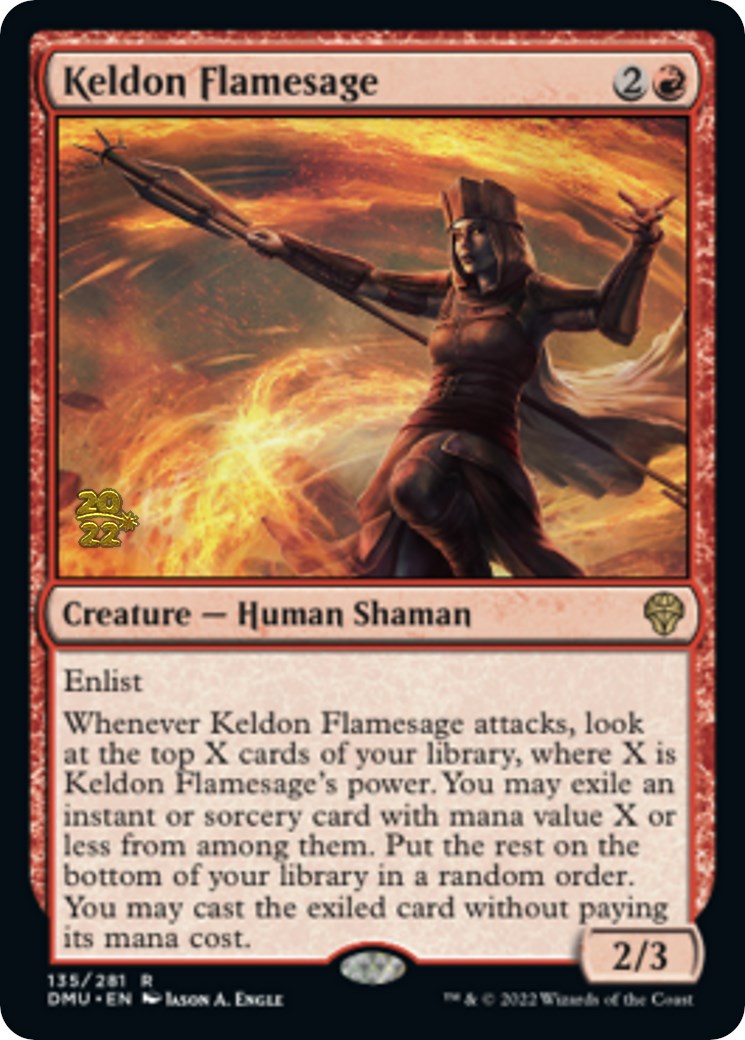 Keldon Flamesage [Dominaria United Prerelease Promos] | PLUS EV GAMES 