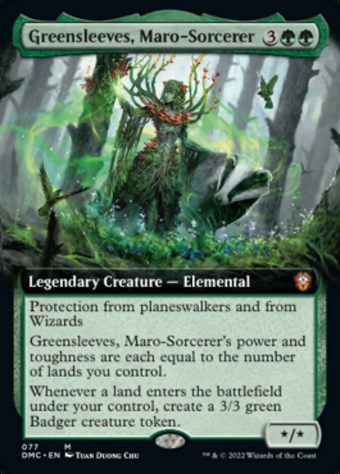 Greensleeves, Maro-Sorcerer (Extended Art) [Dominaria United Commander] | PLUS EV GAMES 