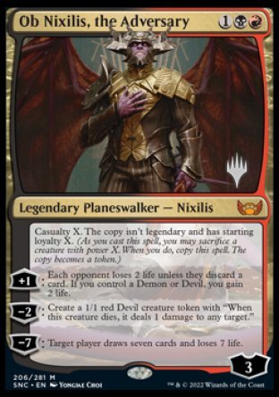 Ob Nixilis, the Adversary (Promo Pack) [Streets of New Capenna Promos] | PLUS EV GAMES 