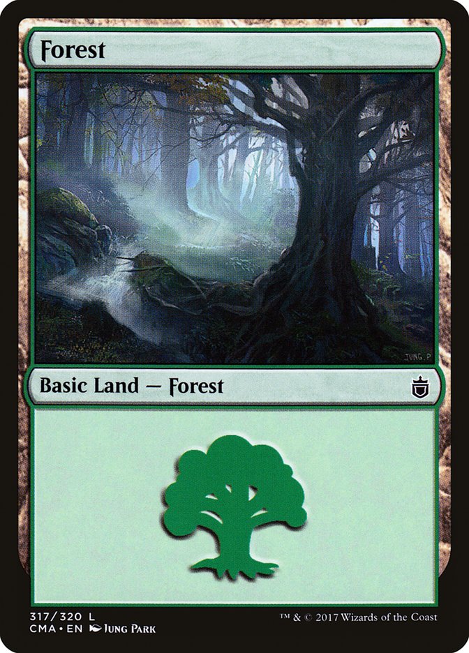 Forest (317) [Commander Anthology] | PLUS EV GAMES 